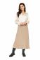 Preview: Alpaka Plissee Rock STELLA aus : Farbe / Gr - sand, Size - L