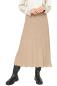 Preview: Alpaka Plissee Rock STELLA aus : Farbe / Gr - sand, Size - L
