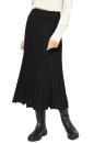 Alpaka Plissee Rock STELLA aus : Farbe / Gr - schwarz, Size - XL