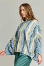Alpaka Poncho YOLA aus 100% Baby Alpaka : Farbe / Gr - dinamarca-XXC0003, Size - L,XL